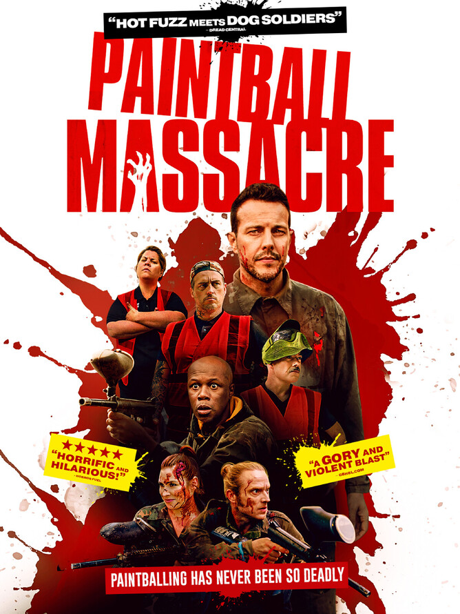 Exclusive: Artwork Revealed For Gory Comedy Horror PAINTBALL MASSACRE ...